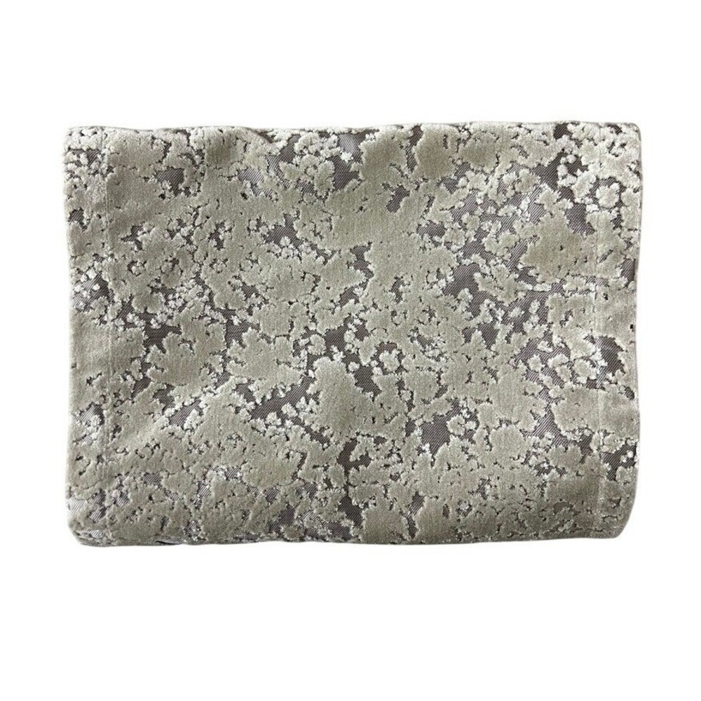West Elm Table Runner 14x90 Gray Metallic‎ Textured 8033921